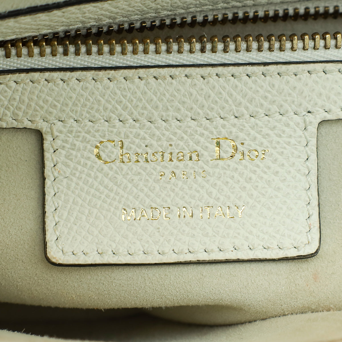 Christian Dior White Saddle Medium Bag