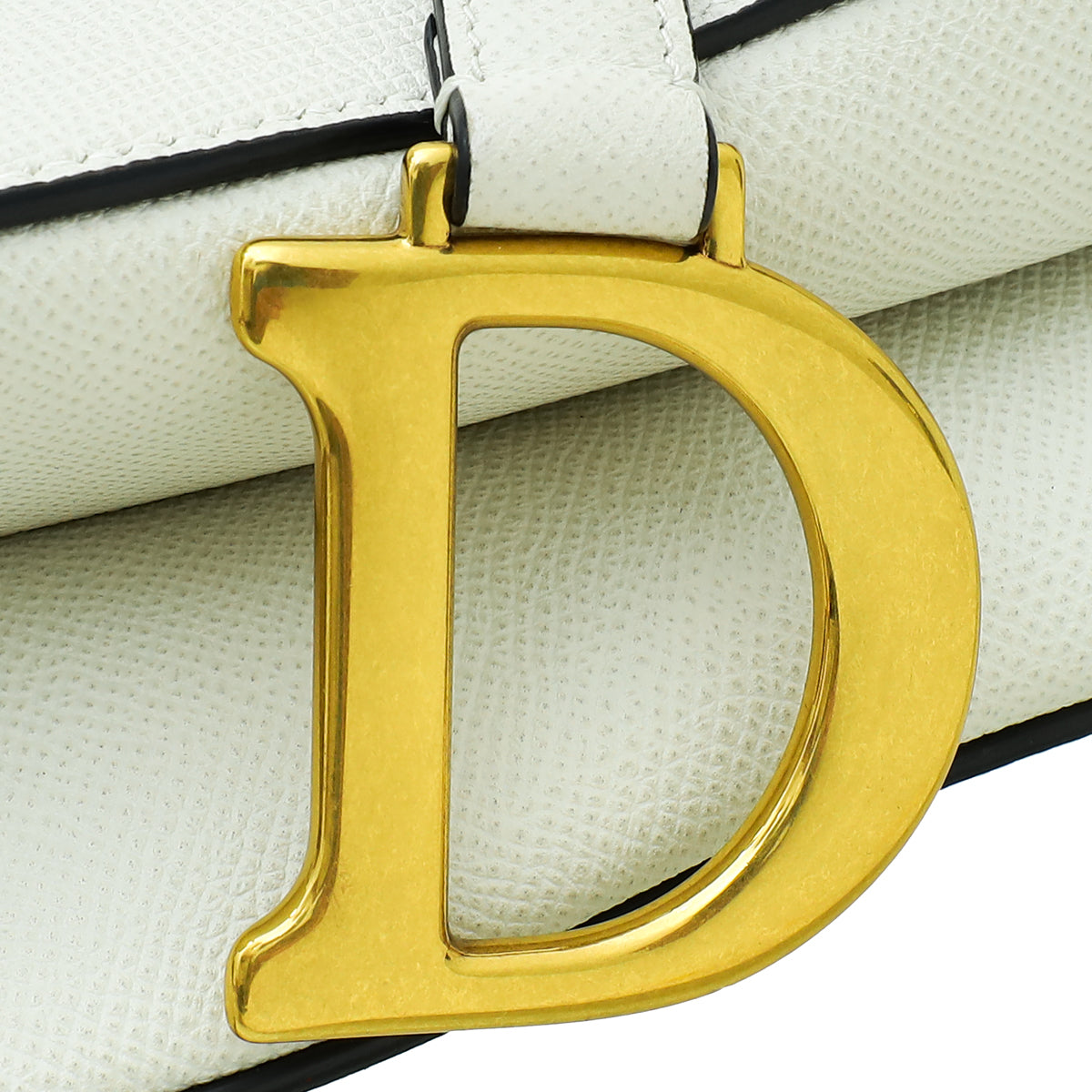 Christian Dior White Saddle Medium Bag