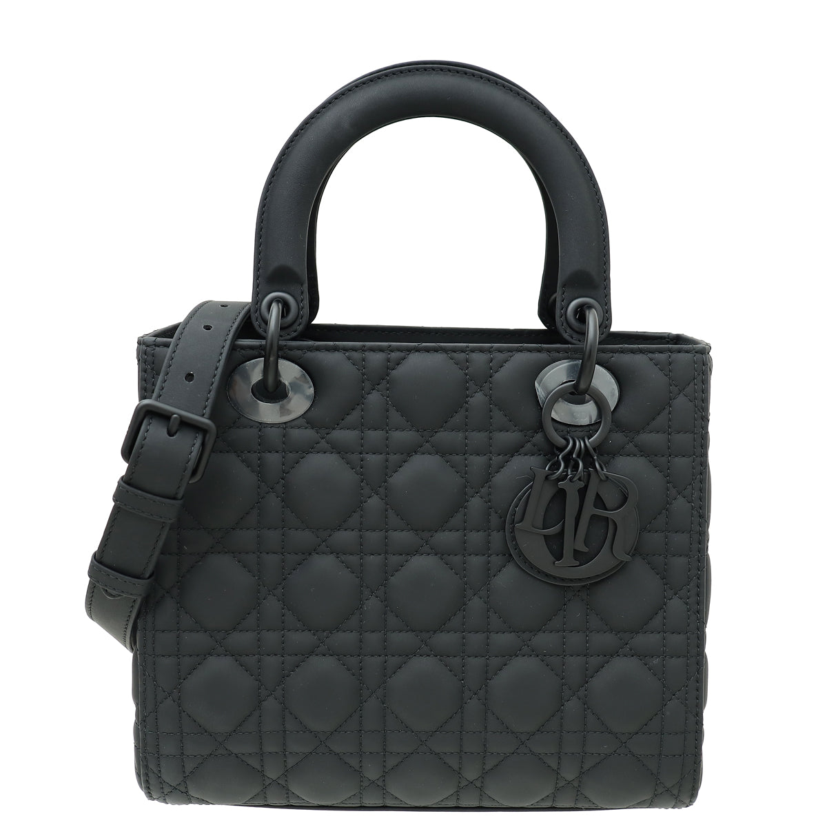 Christian Dior So Black Matte Lady Dior Medium Bag-Christian Dior-THE CLOSET