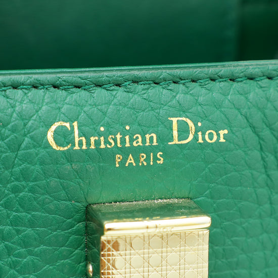 Christian Dior Green Diorever Mini Top Handle Bag