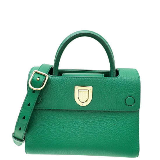 Christian Dior Green Diorever Mini Top Handle Bag