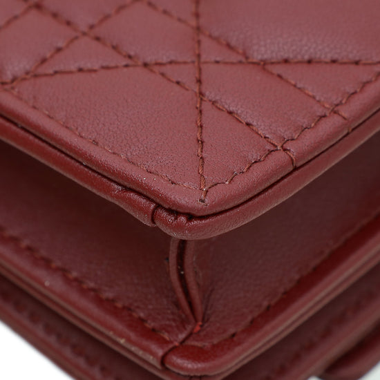 Christian Dior Burgundy My Dior Quilted Mini Bag