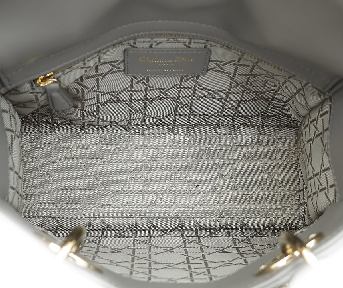 Christian Dior Grey Lady Dior My ABCDior Small Bag-Christian Dior-THE CLOSET