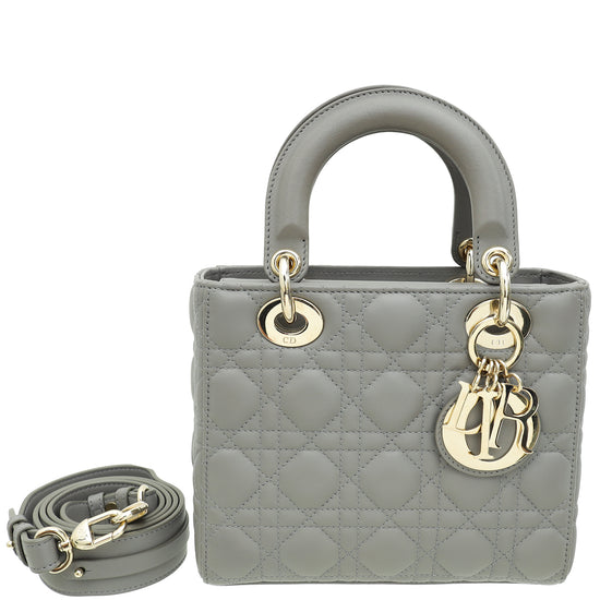 Christian Dior Grey Lady Dior My ABCDior Small Bag-Christian Dior-THE CLOSET
