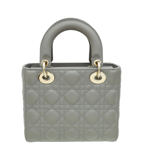 Christian Dior Grey Lady Dior My ABCDior Small Bag-Christian Dior-THE CLOSET