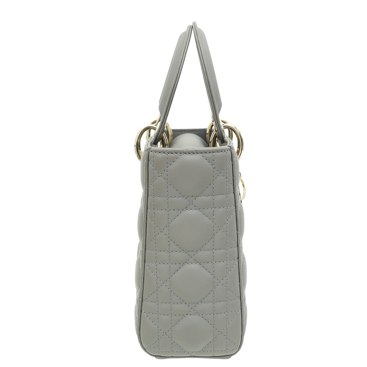 Christian Dior Grey Lady Dior My ABCDior Small Bag-Christian Dior-THE CLOSET