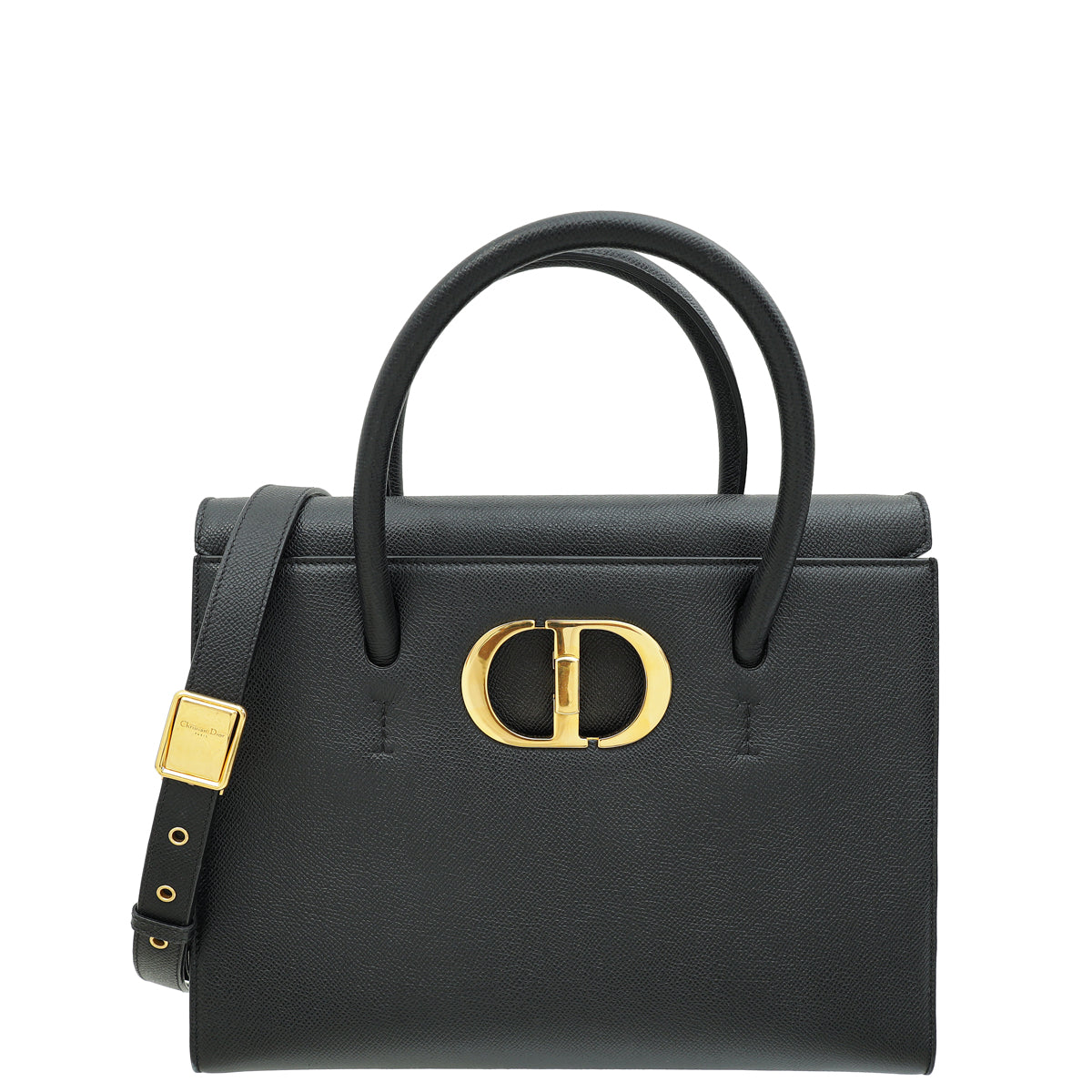 Christian Dior Black St. Honore Top Handle Tote Large Bag-Christian Dior-THE CLOSET
