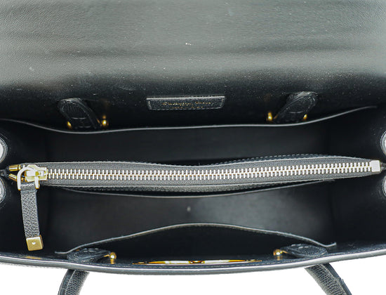 Load image into Gallery viewer, Christian Dior Black St. Honore Top Handle Tote Large Bag
