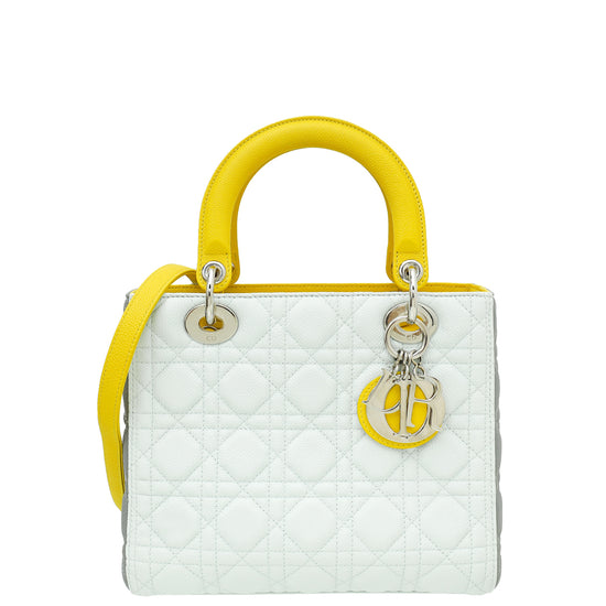 Christian Dior Tricolor Lady Dior Medium Bag