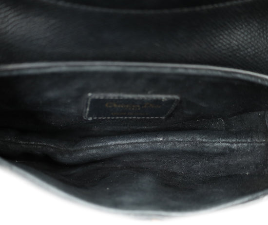 Christian Dior Black Mini Saddle Bag