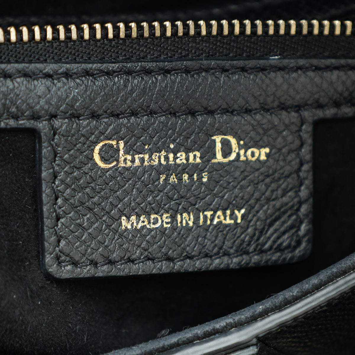 Christian Dior Black Saddle Bag W/ Strap