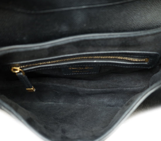 Christian Dior Black Saddle Bag W/ Strap