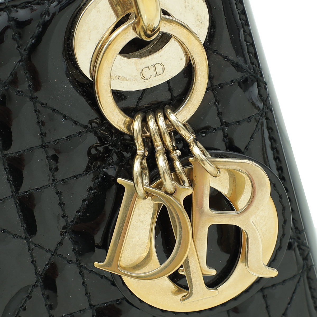 Christian Dior Black Mini Lady Dior Chain Bag