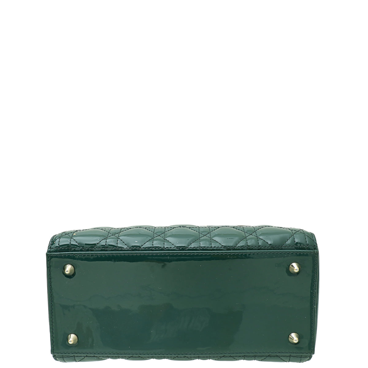 Christian Dior Forest Green Lady Dior Medium Bag