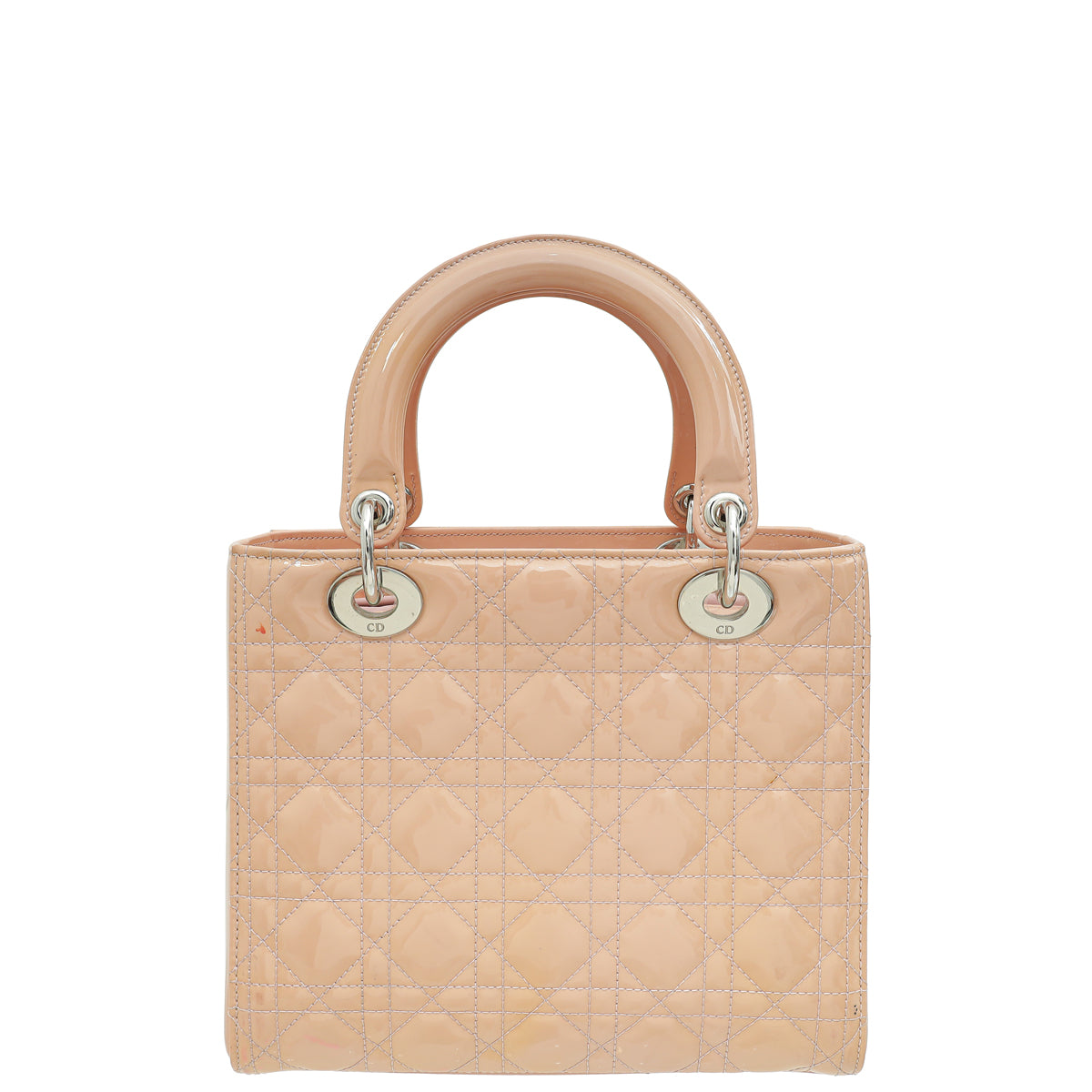 Christian Dior Cream Cannage Lady Dior Medium Bag-Christian Dior-THE CLOSET