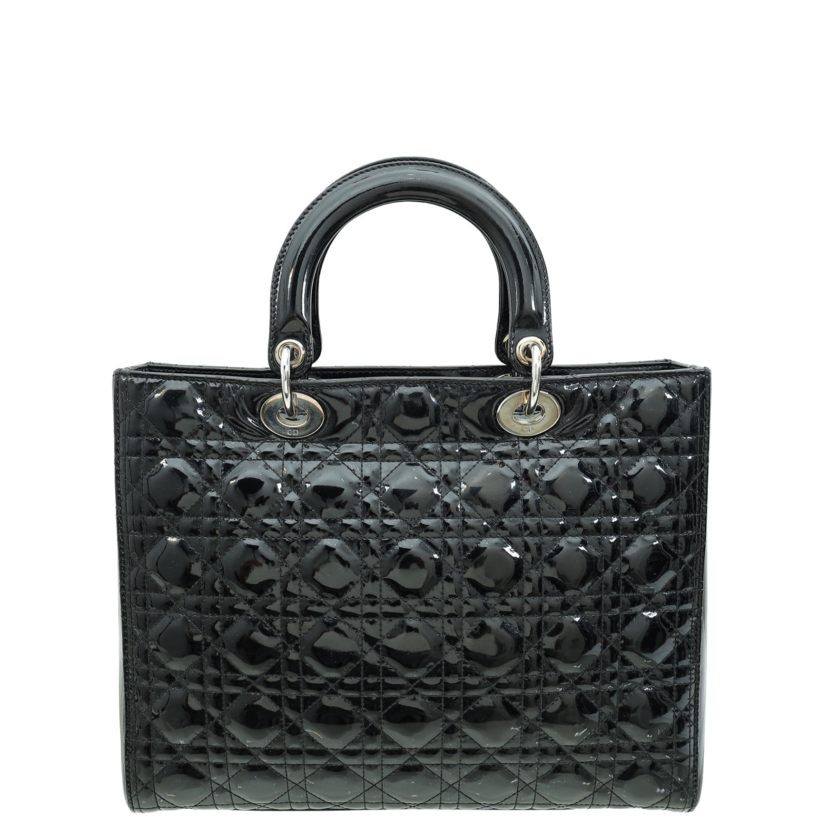 Christian Dior Black Lady Dior Large Bag