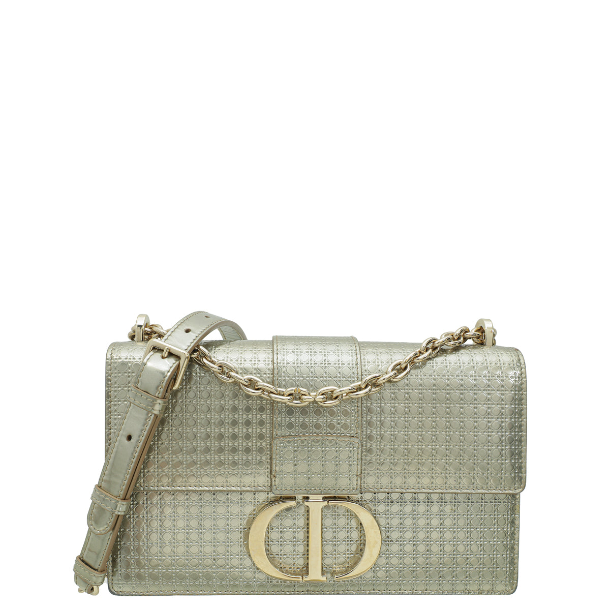 Christian Dior Champaign Microcannage 30 Montaigne Shoulder Bag