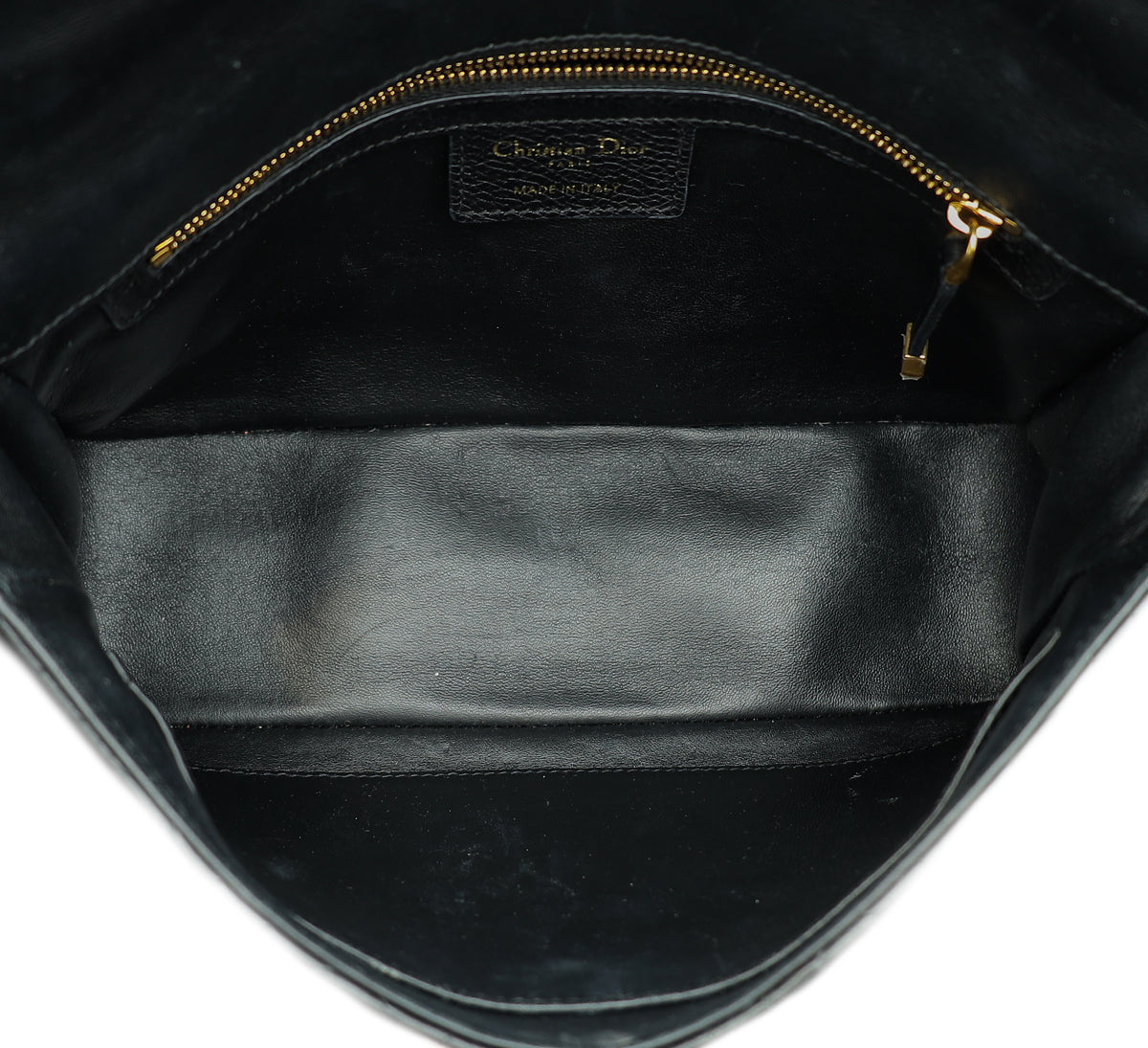 Christian Dior Black Caro Cannage Supple Medium Shoulder Bag