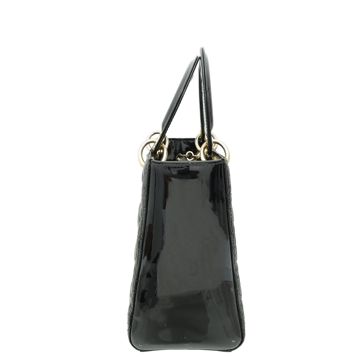 Christian Dior Black Lady Dior Medium Bag