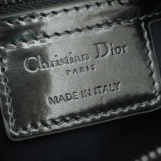 Christian Dior Asphalt Lady Dior Microcannage Medium Bag