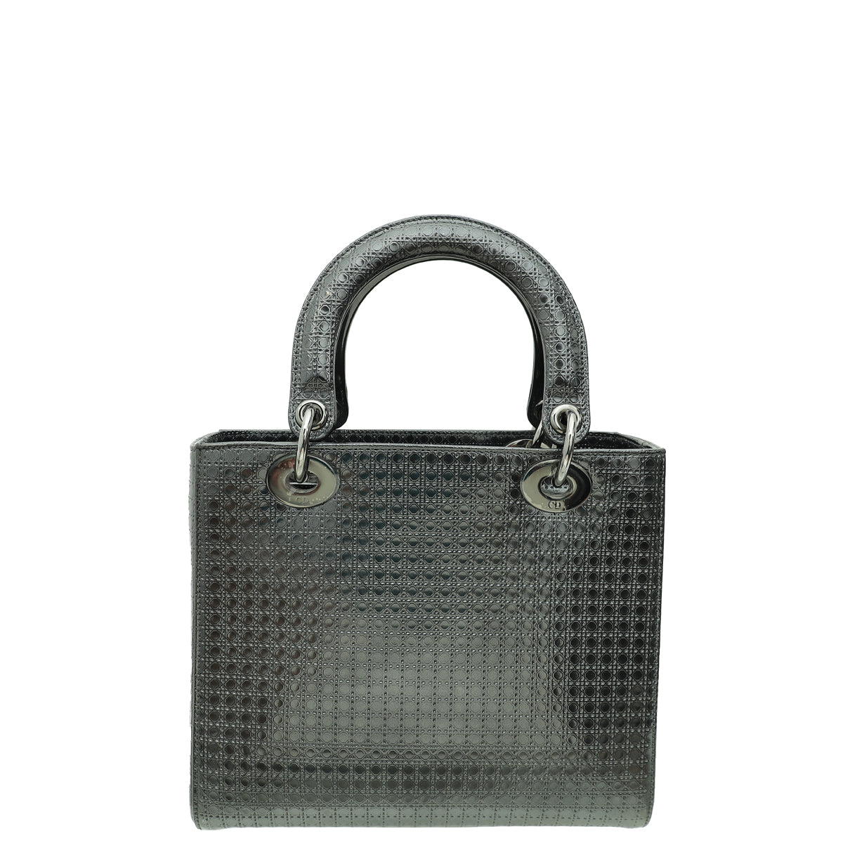 Christian Dior Asphalt Lady Dior Microcannage Medium Bag