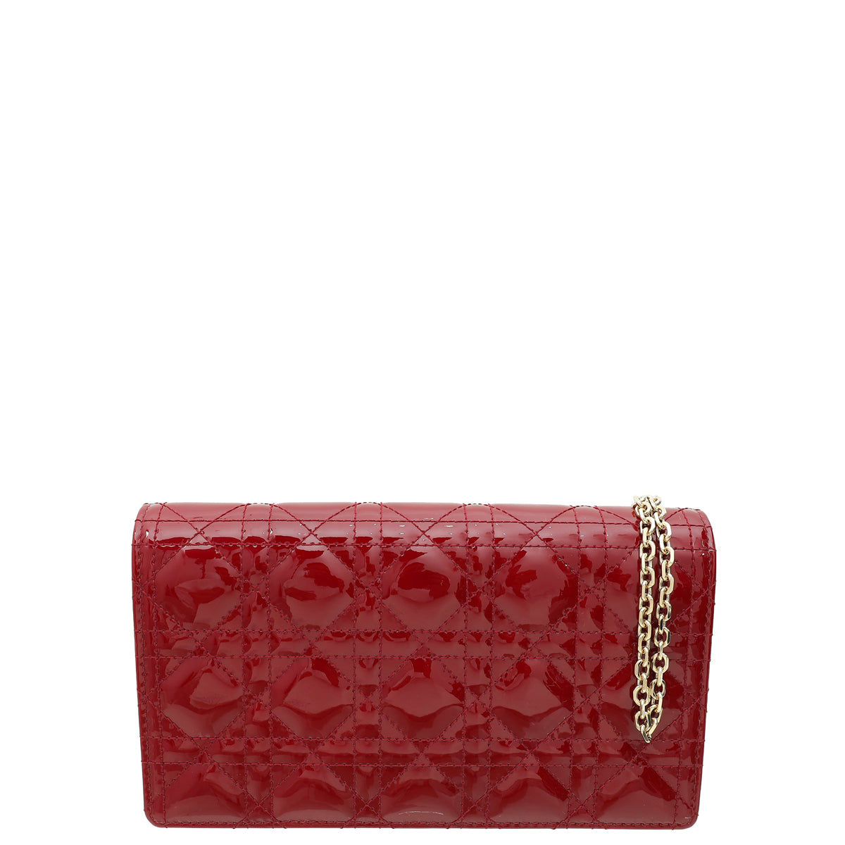 Christian Dior Cherry Lady Dior Cannage Chain Pouch