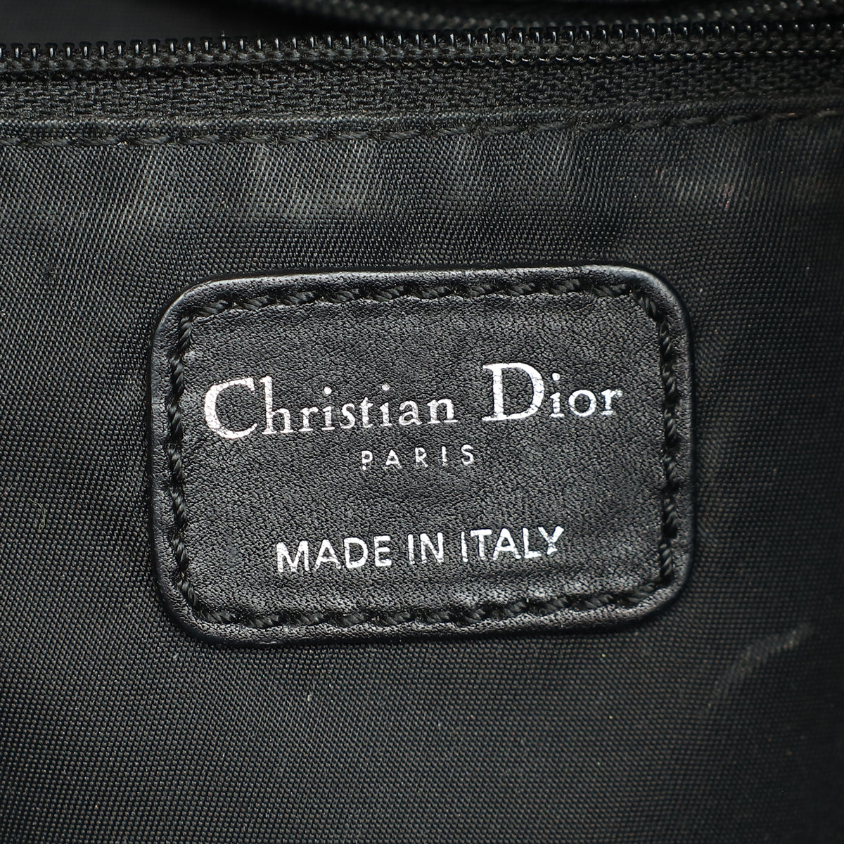 Christian Dior Black Nylon Cannage Shopper Tote Bag