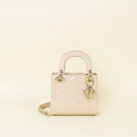 Christian Dior Powder Beige Chain Mini Lady Dior Bag