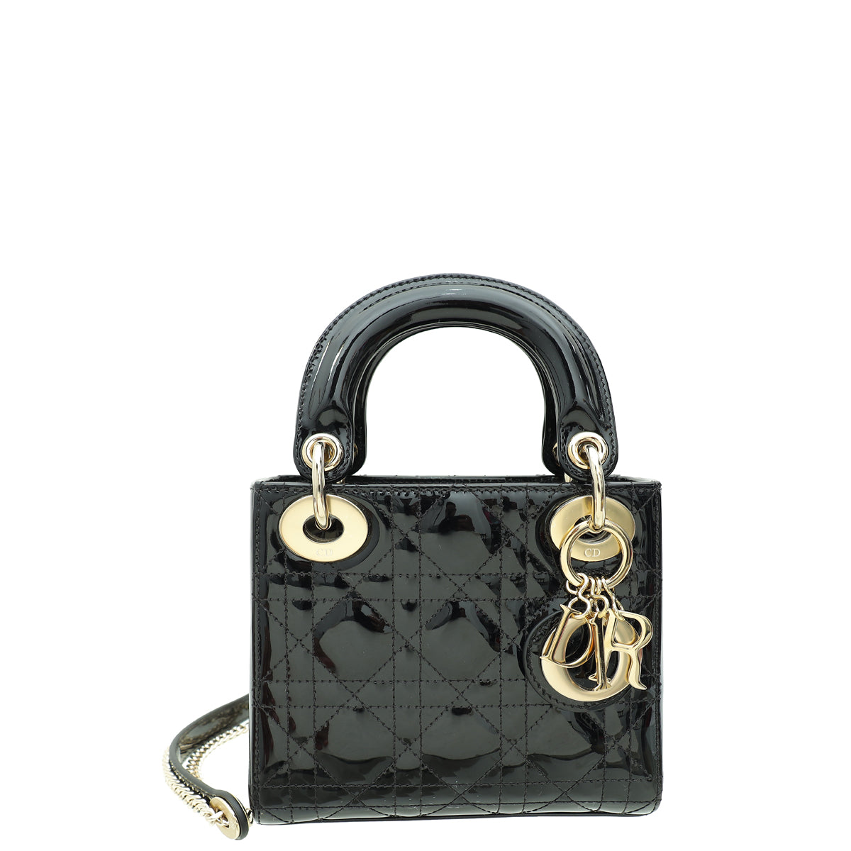 Christian Dior Black Mini Lady Dior Chain Bag-Christian Dior-THE CLOSET