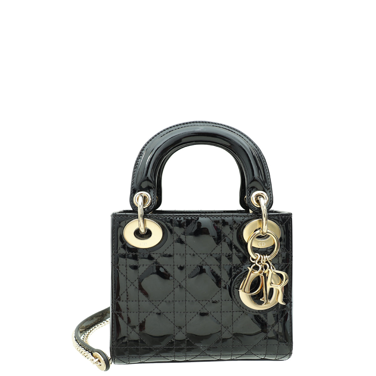 Christian Dior Black Mini Lady Dior Chain Bag