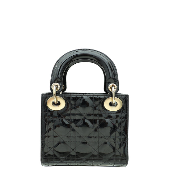 Christian Dior Black Mini Lady Dior Chain Bag