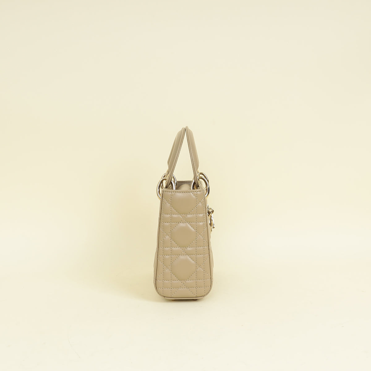 Christian Dior Beige Lady dior Mini Chain Bag