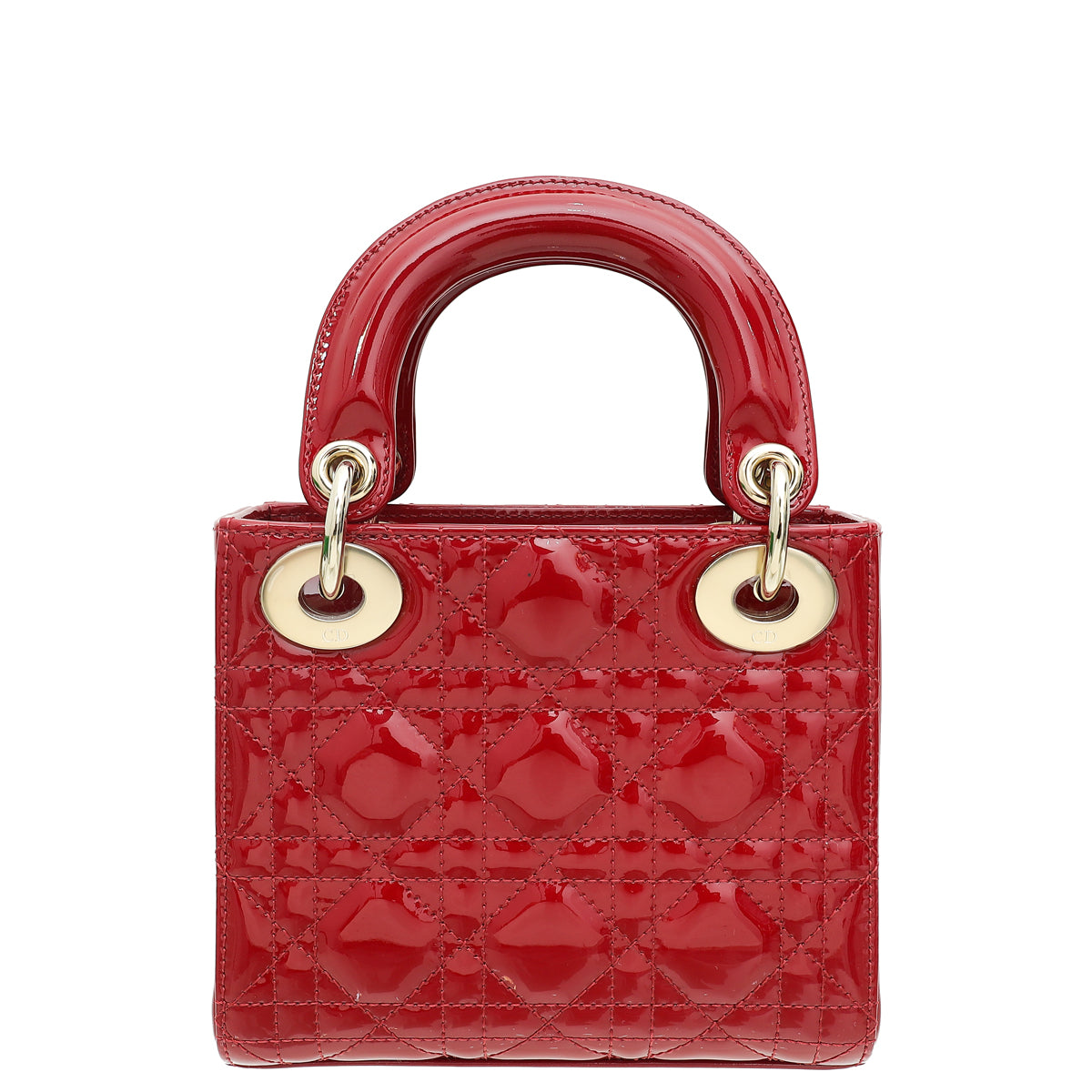 Christian Dior Red Chain Mini Lady Dior Bag