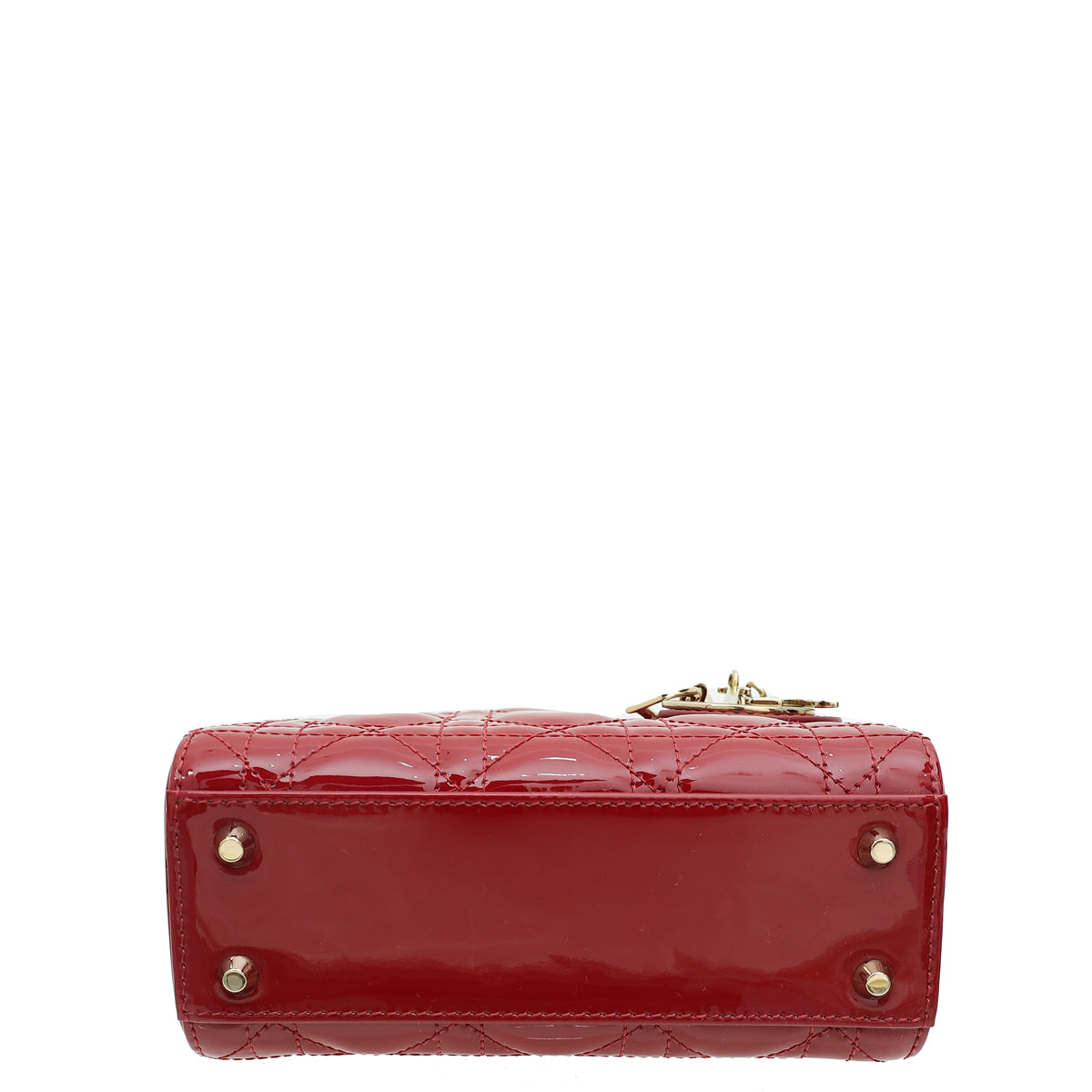 Christian Dior Red Chain Mini Lady Dior Bag