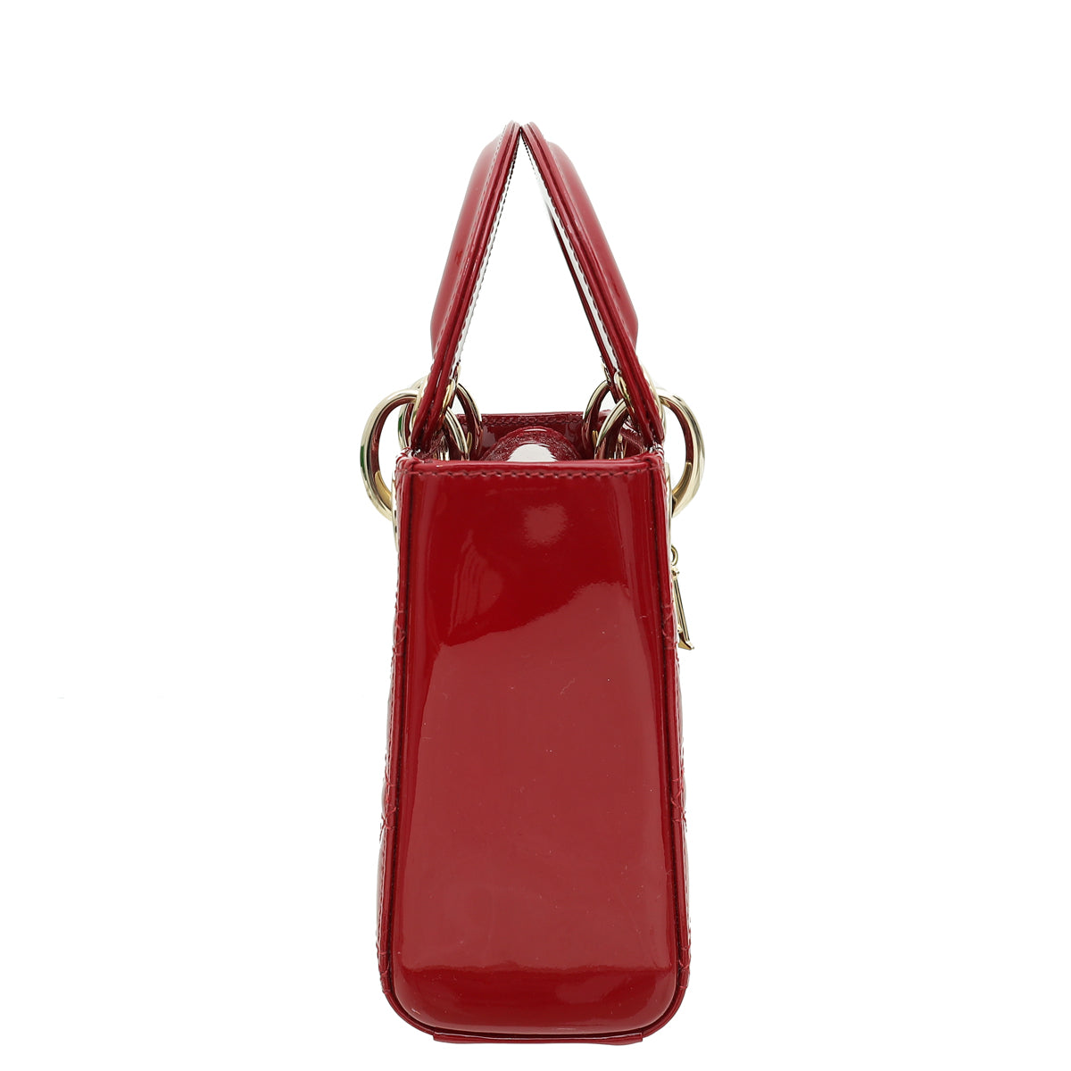 Christian Dior Red Chain Mini Lady Dior Bag