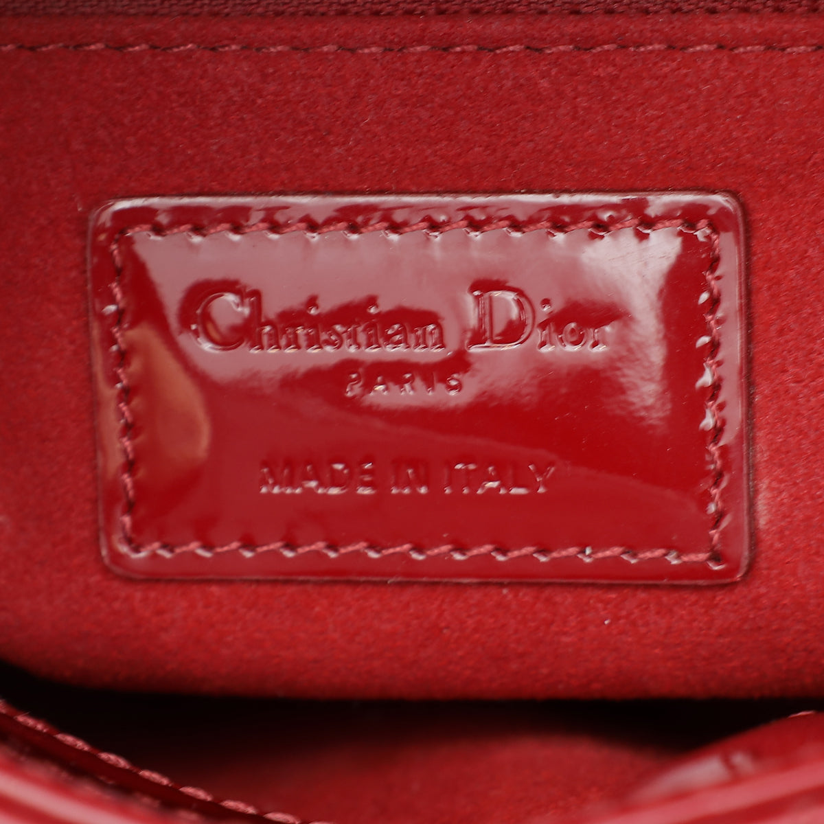 Christian Dior Red Chain Mini Lady Dior Bag