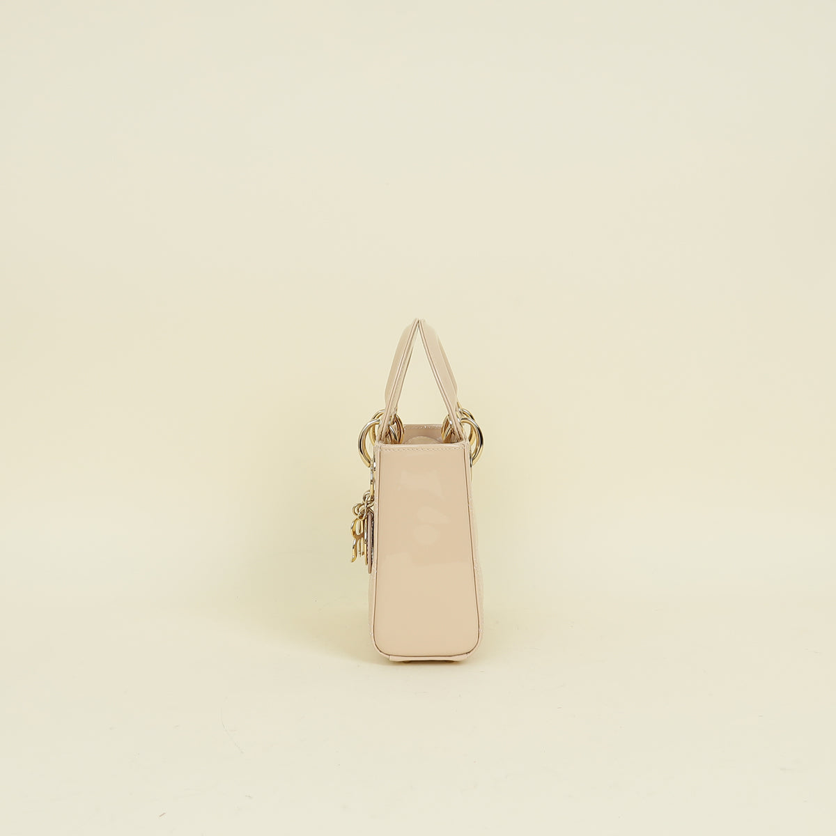 Christian Dior Beige Lady Dior Mini Chain Bag