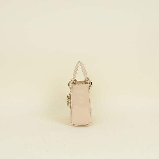 Christian Dior Beige Lady Dior Mini Chain Bag
