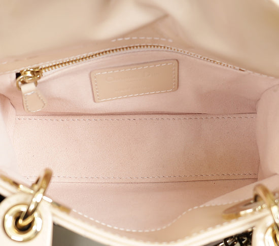 Christian Dior Beige Lady Dior Mini Chain Bag