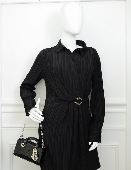 Christian Dior Black Lady D-Joy Micro Bag