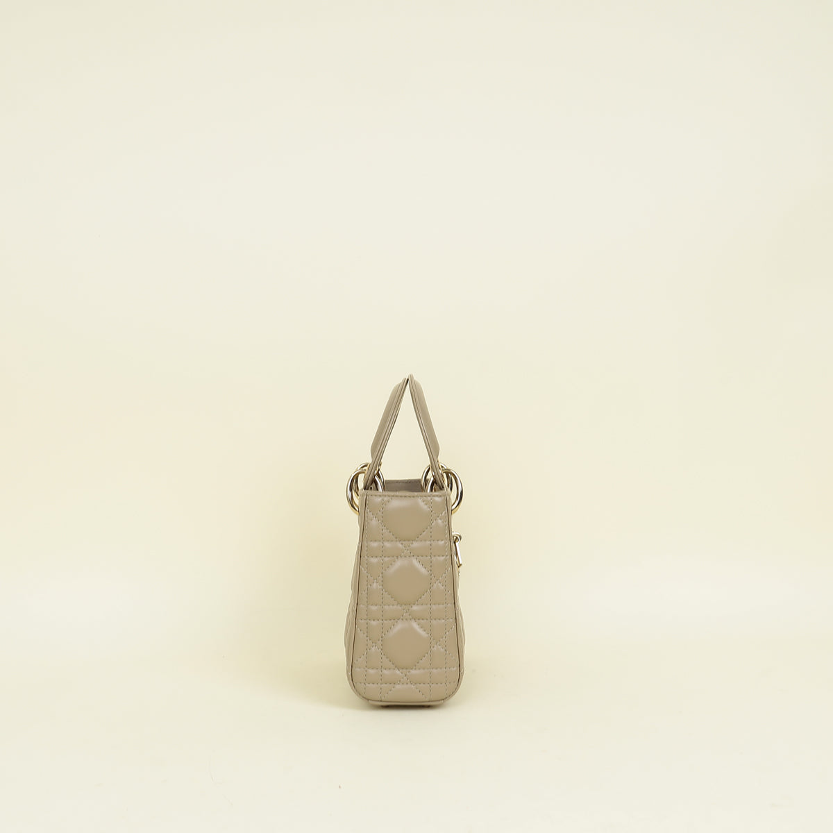 Christian Dior Beige Lady Dior Mini Chain Bag