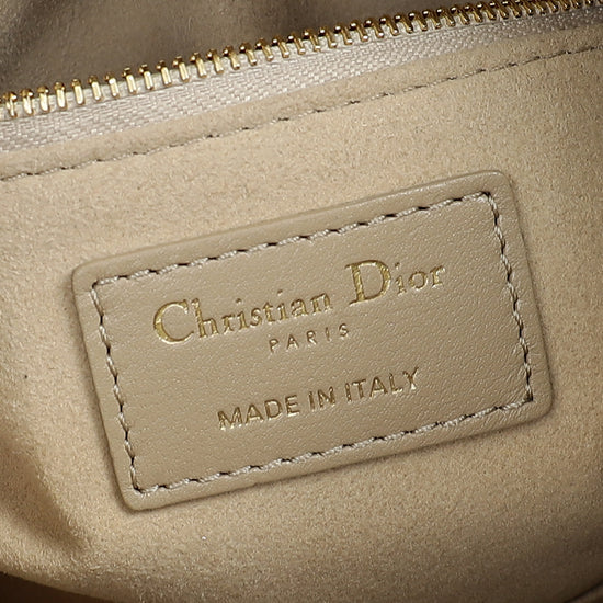 Christian Dior Beige Lady Dior Mini Chain Bag
