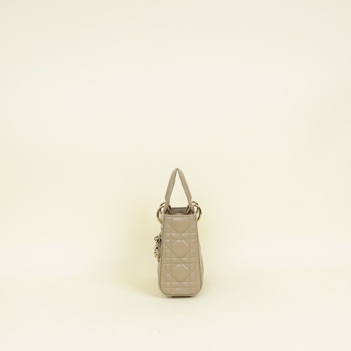 Christian Dior Beige Lady Dior Mini Chain Bag