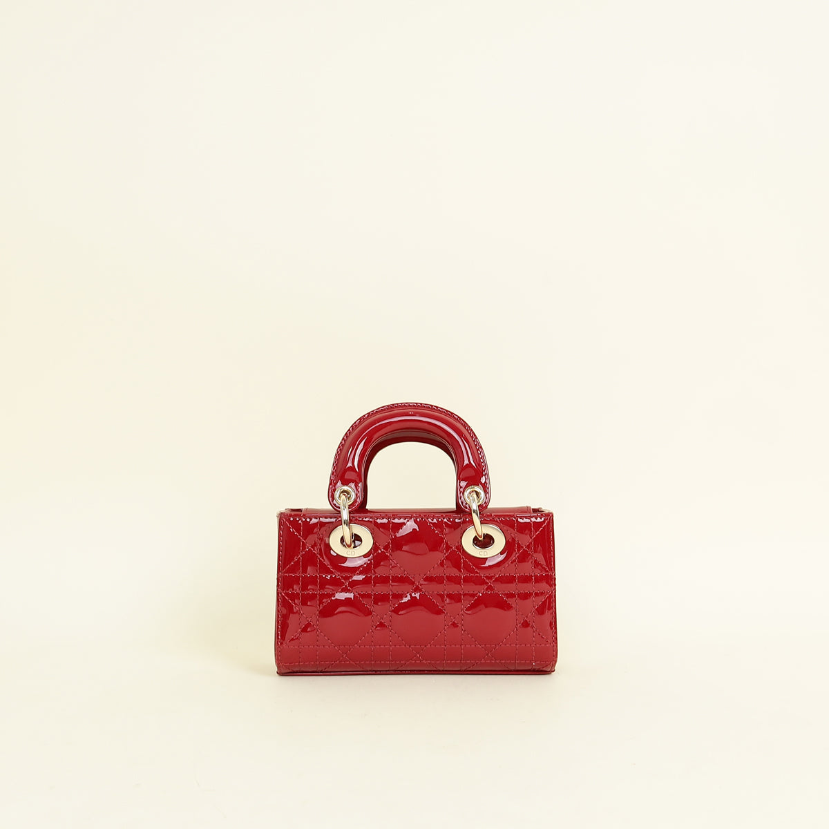 Christian Dior Cherry Red Micro Lady D-joy Bag