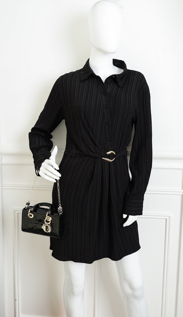 Christian Dior Black Micro Lady D-joy Bag