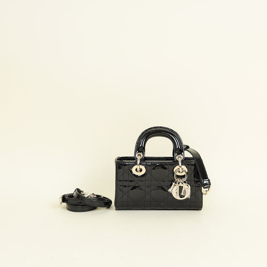 Christian Dior Black Micro Lady D-joy Bag