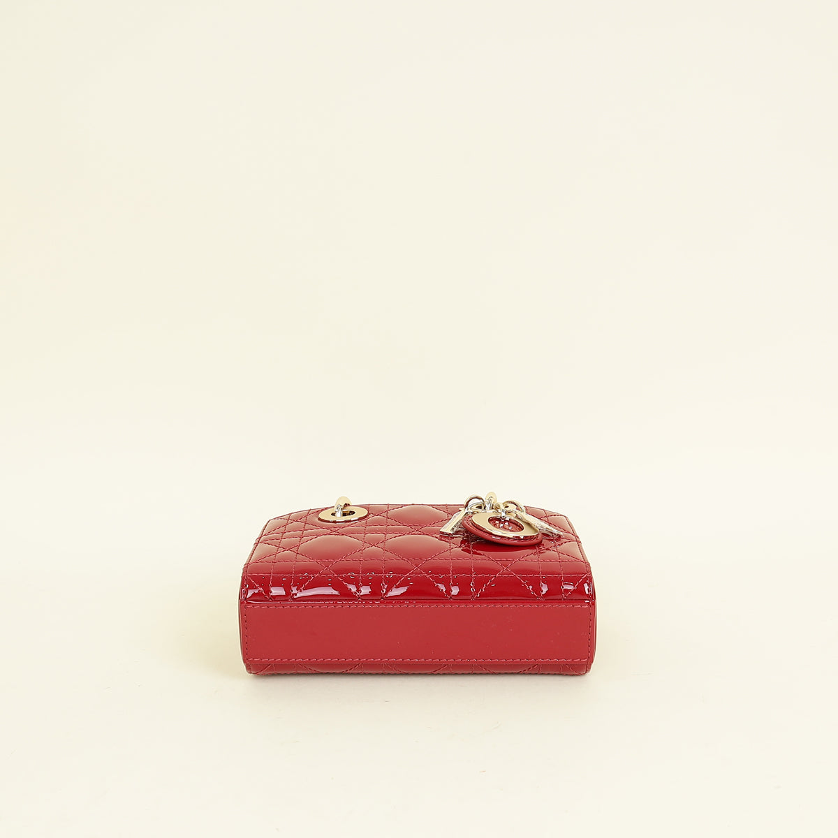 Christian Dior Cherry Red Micro Lady D-joy Bag