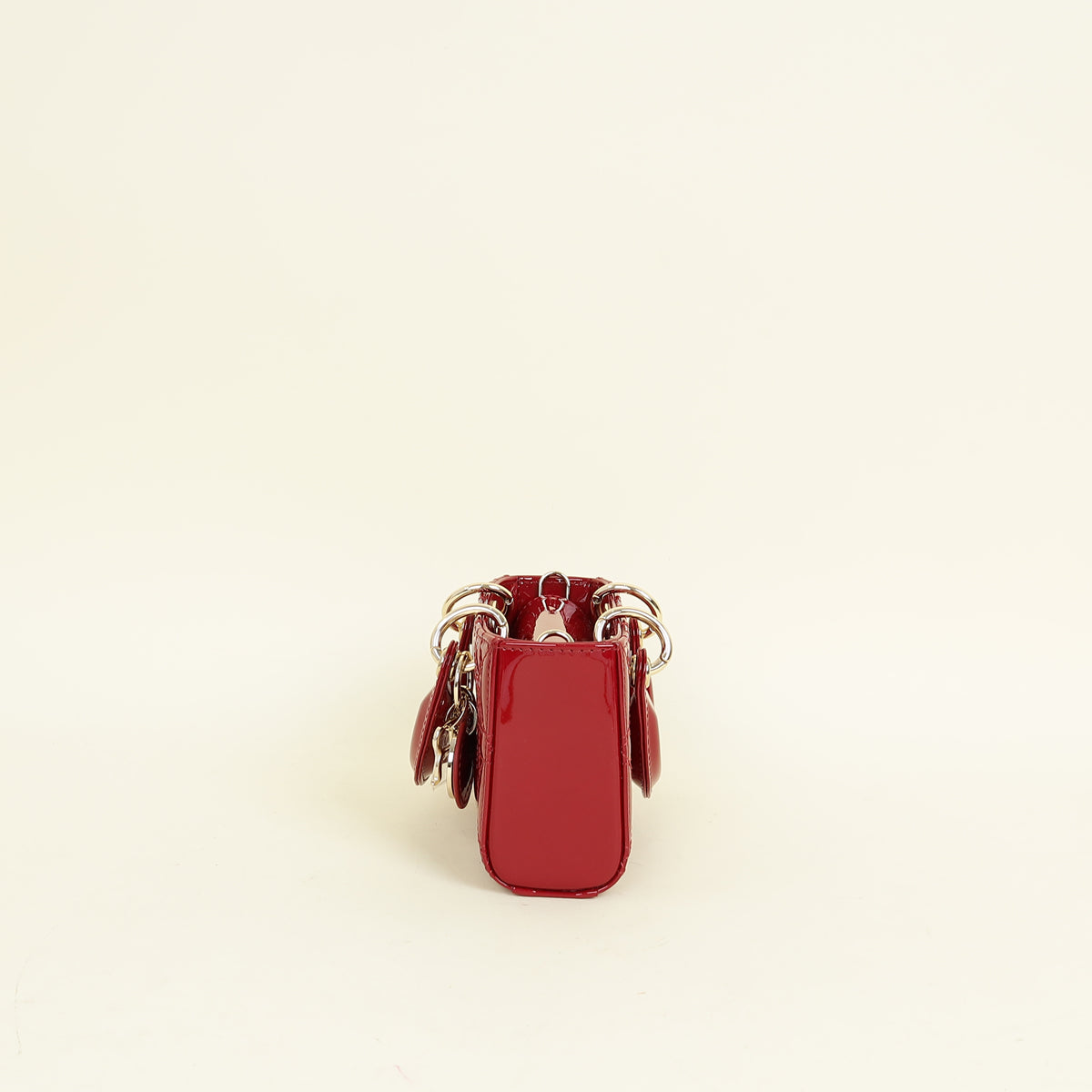 Christian Dior Cherry Red Micro Lady D-joy Bag