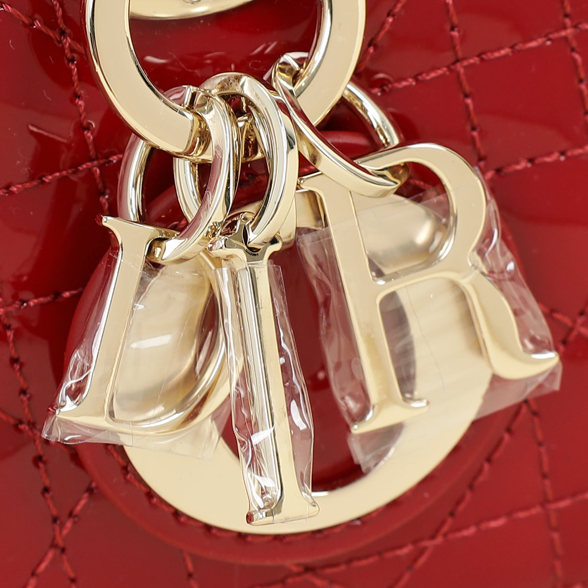 Christian Dior Cherry Red Micro Lady D-joy Bag