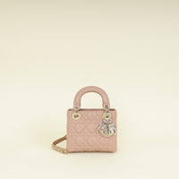 Christian Dior Blush Pink Lady Dior Mini Chain Bag